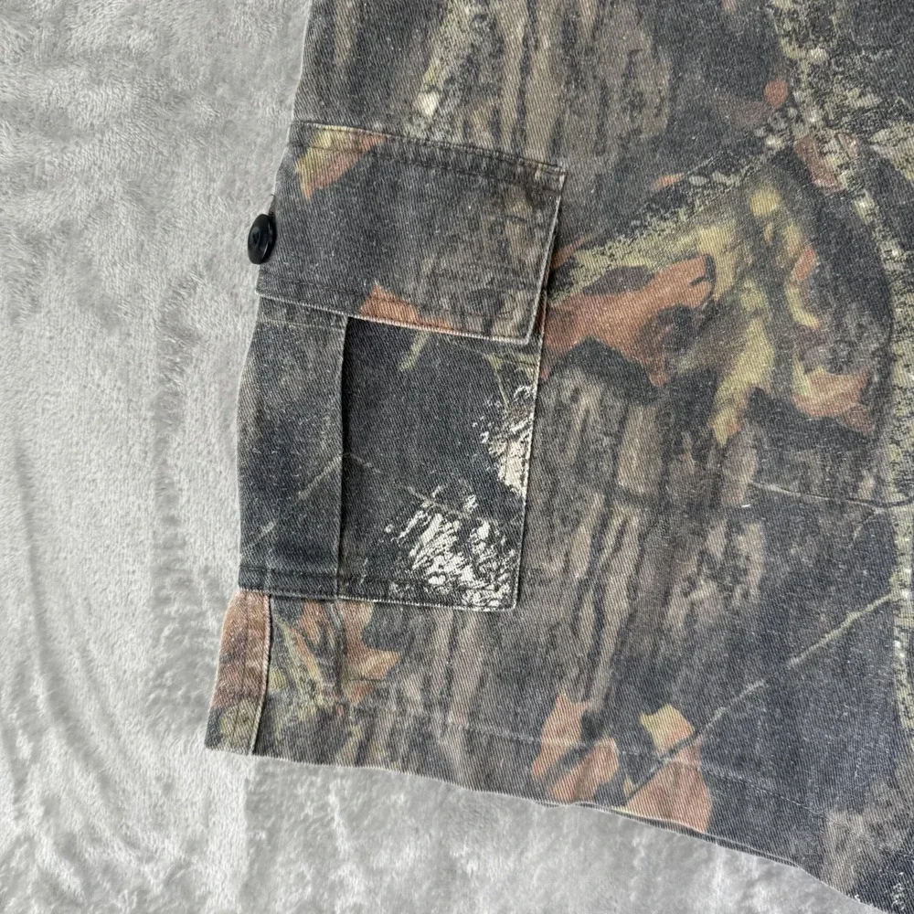 VTG Field Staff Cargo Shorts Men 34 Camo Canvas Hunting Outdoor Utility Workwear